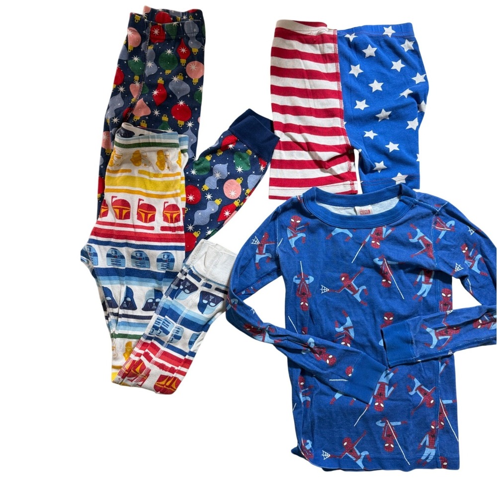 Hanna Andersson Pajamas Boys Girls Size 8 Multicolor Marvel Star Wars Set